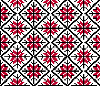 针织刺绣像素效果无缝图案免抠素材