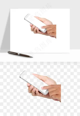 手拿手机素材png免抠
