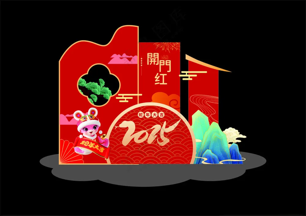 2025年美陈新年美陈CDR