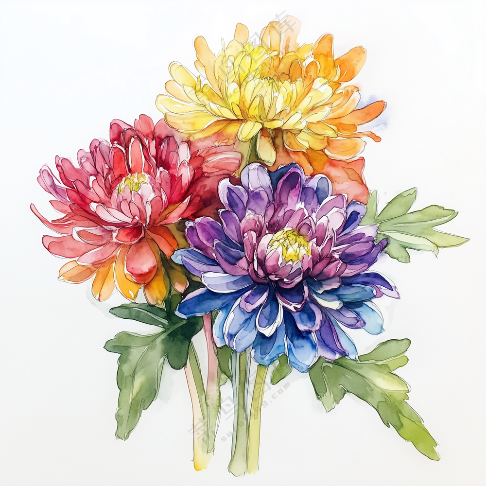 水彩花卉插画