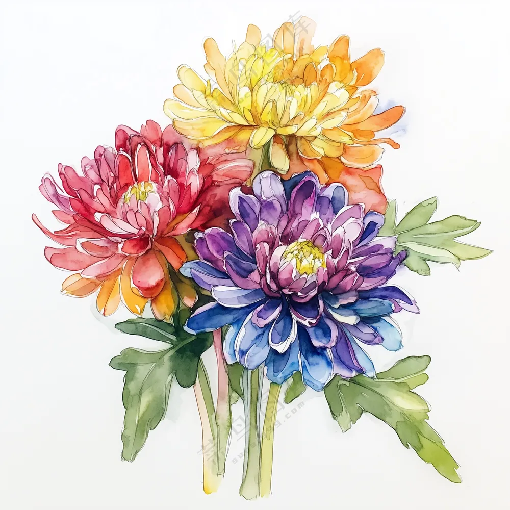 水彩花卉插画