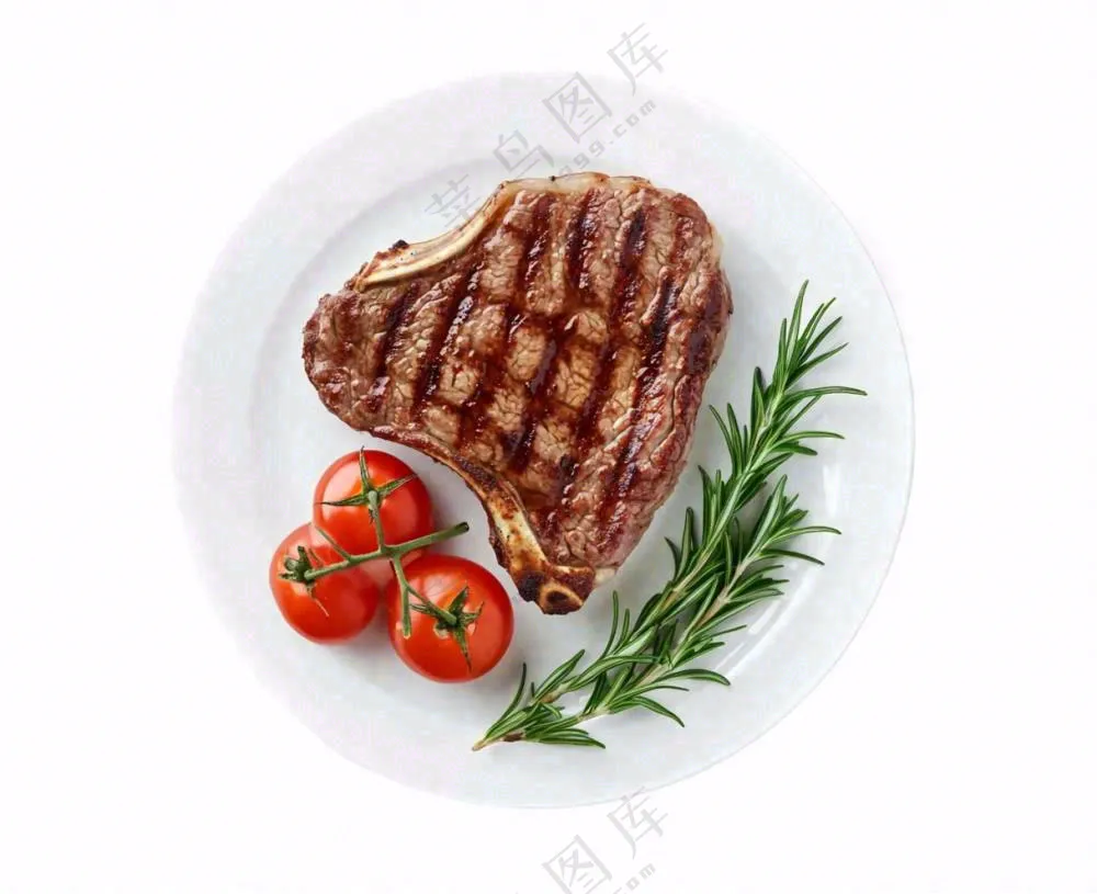 牛排番茄西餐食物免抠