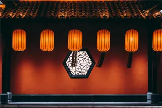 古风古韵院子灯笼图片