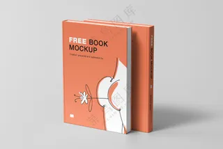 16硬壳书籍书本画册封面样机