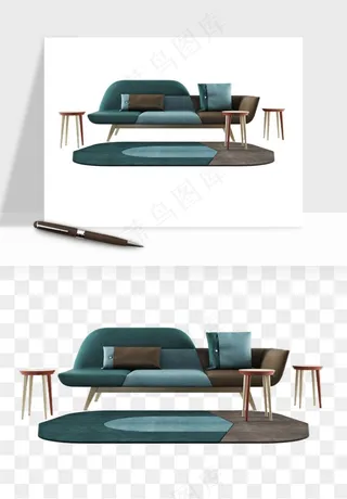 现代沙发家具png免抠