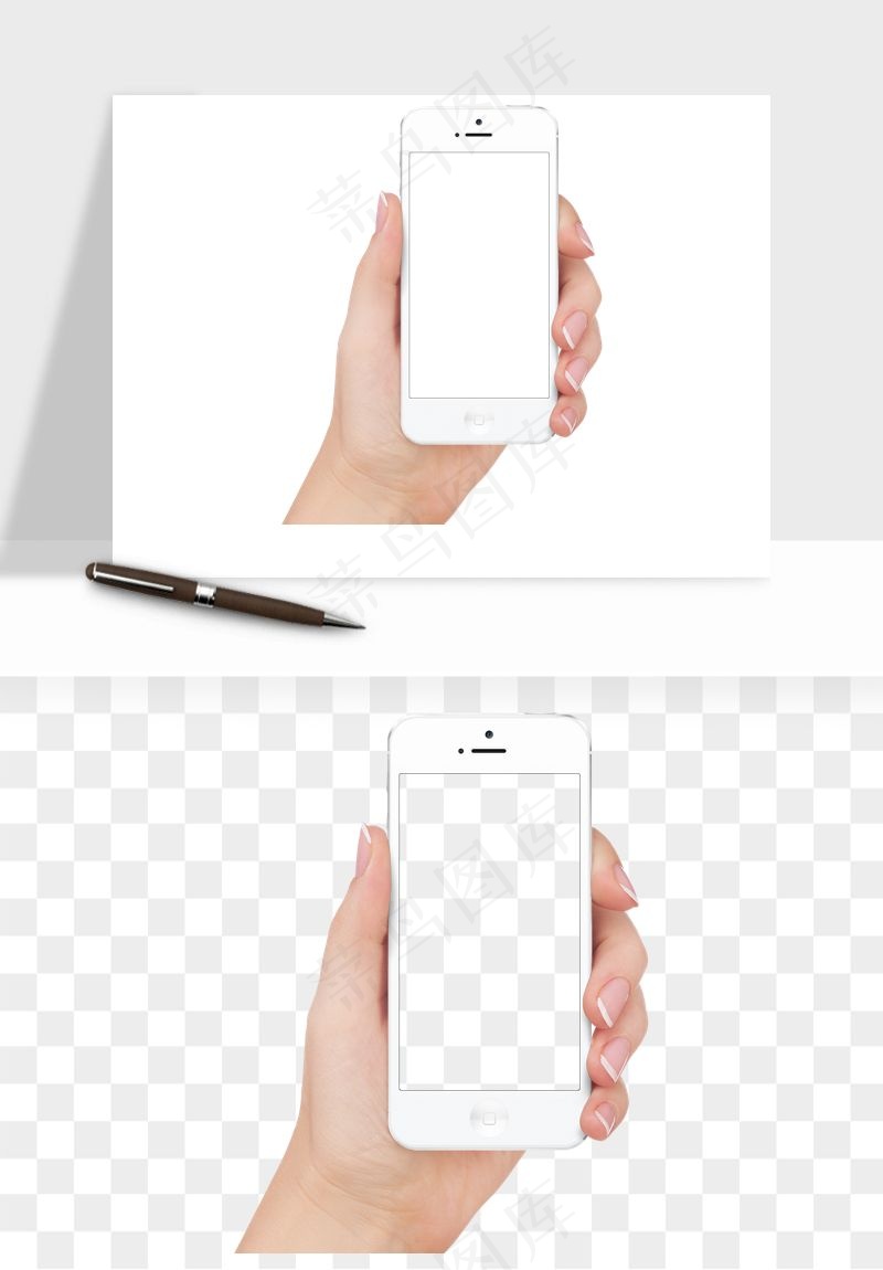 手拿手机素材png免抠