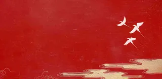 国庆节红色节日庆祝诞辰插画背景