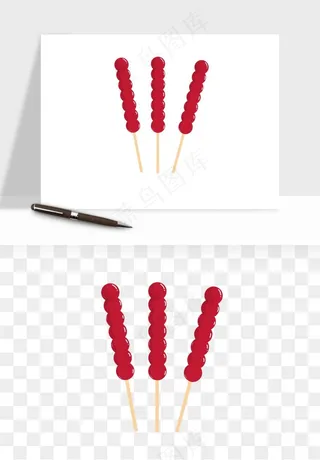 冰糖葫芦png免抠