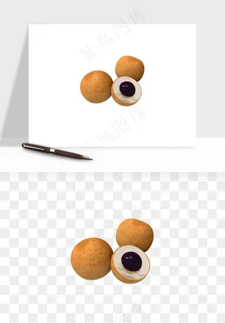 龙眼桂圆水果png免抠