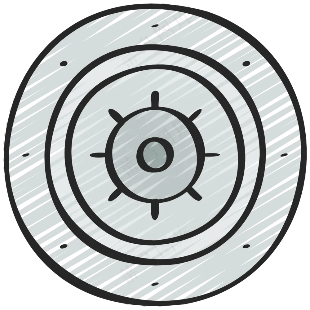 保险箱 钱库 铅笔手绘图标icon