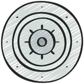 保险箱 钱库 铅笔手绘图标icon