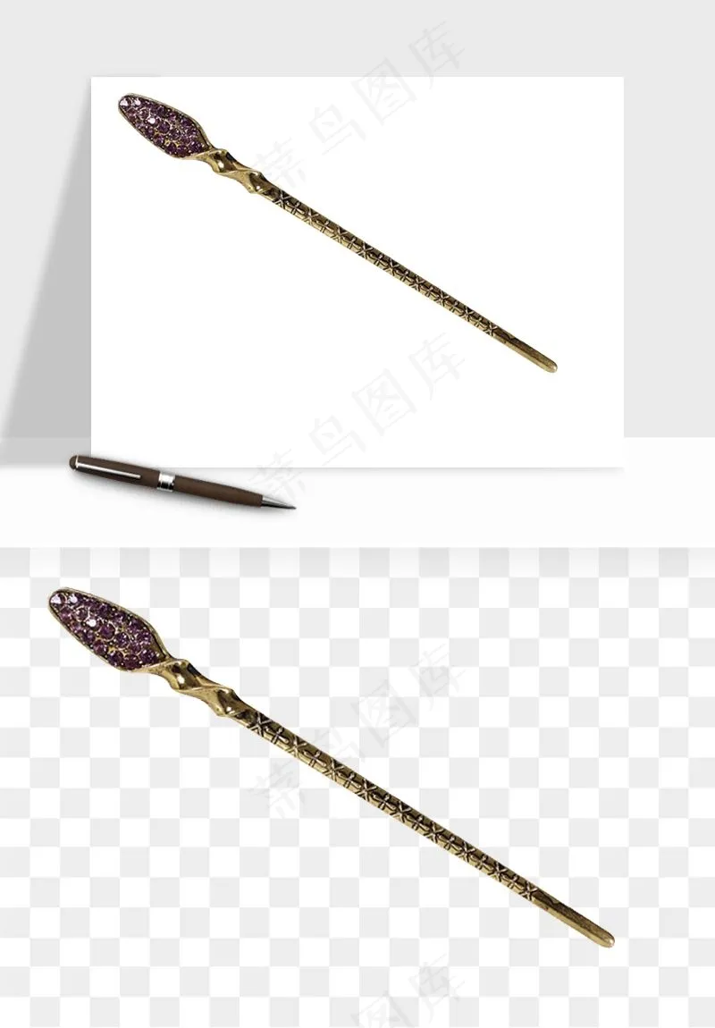 古风发簪头饰配饰png免抠