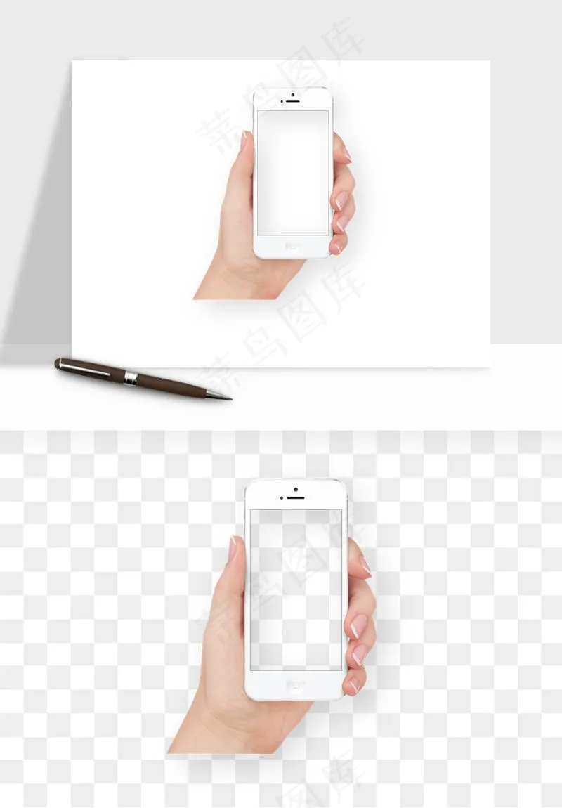 手拿手机素材png免抠