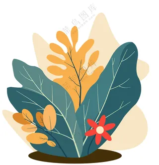 植物插画矢量图