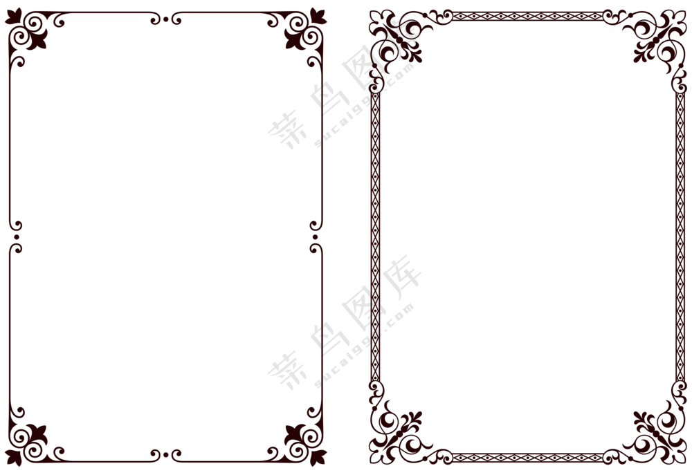 欧式花纹边框 (2)