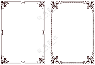 欧式花纹边框 (2)