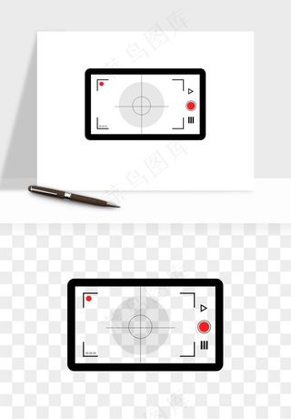 相机取景框屏幕边框png免抠