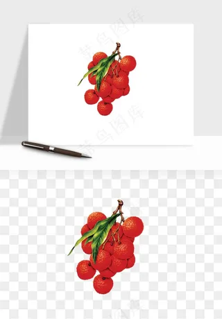 荔枝妃子笑水果png免抠