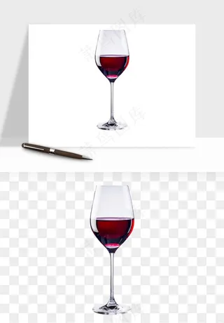 红酒玻璃酒杯png免抠