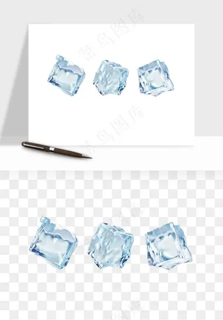 冰块清爽png免抠