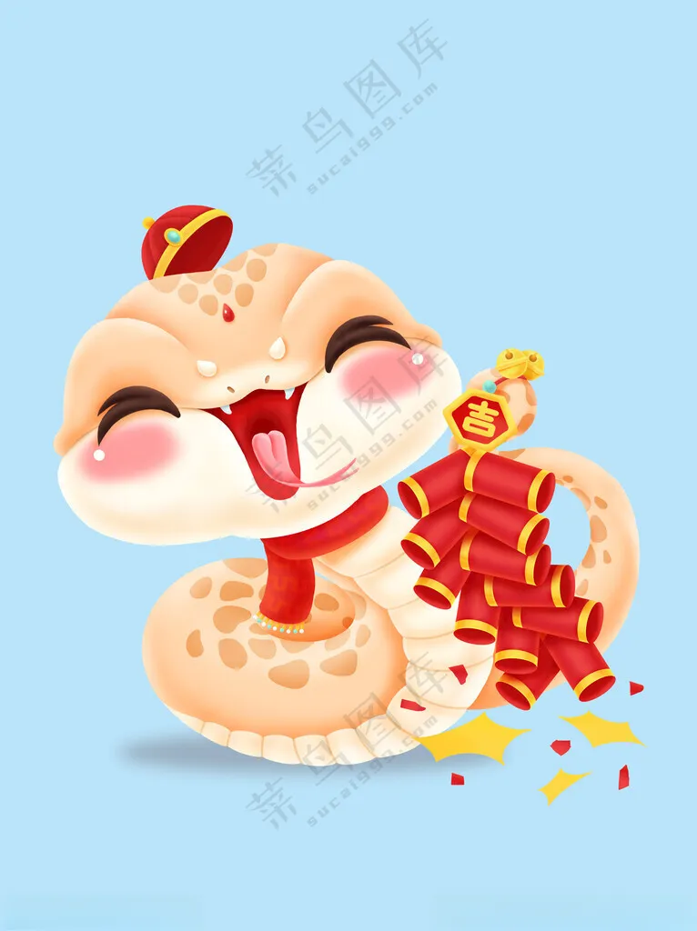 新春蛇年 蛇年卡通