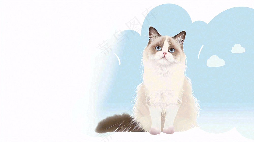 宠物常识宠物攻略猫狗卡通插画背景