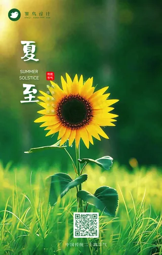 夏至手机海报