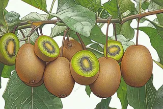 新鲜水果猕猴桃摄影图