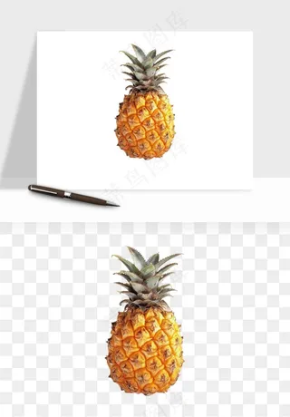 菠萝水果png免抠
