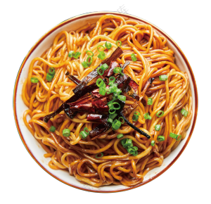 葱油拌面免抠素材