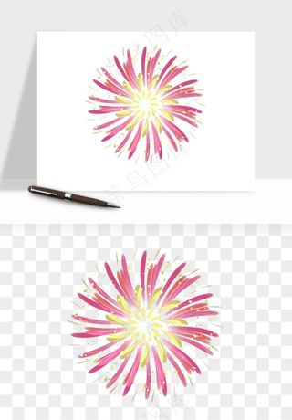 卡通烟花烟火礼花png免抠
