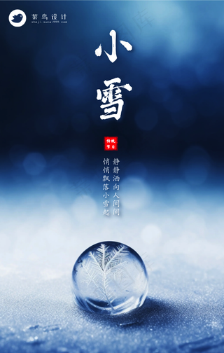 小雪手机海报