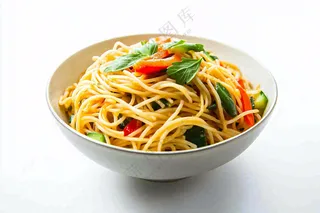 意大利面番茄芝士面西餐美食摄影图