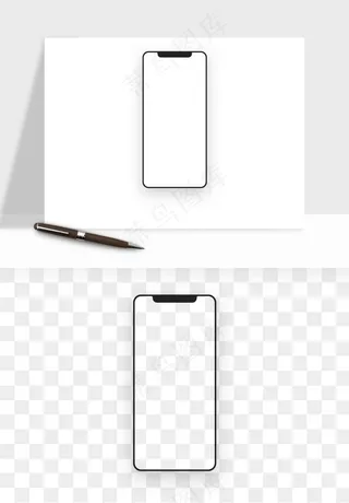 手机样机边框元素png免抠
