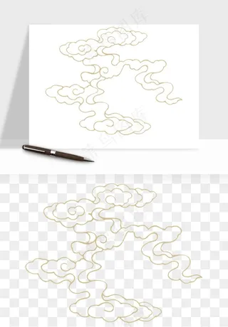 国潮祥云矢量png免抠