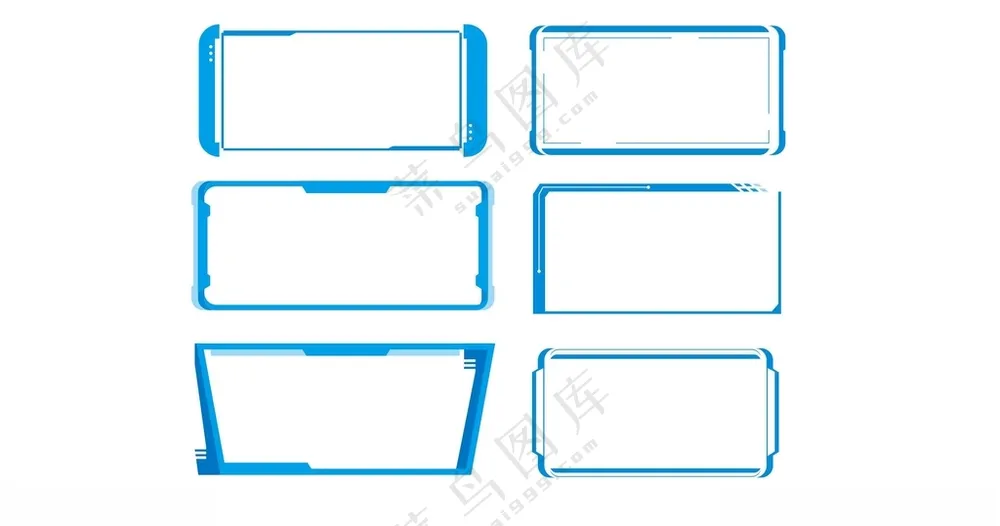 科技标签dm单边框边框