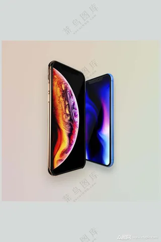 大小双侧手机样机