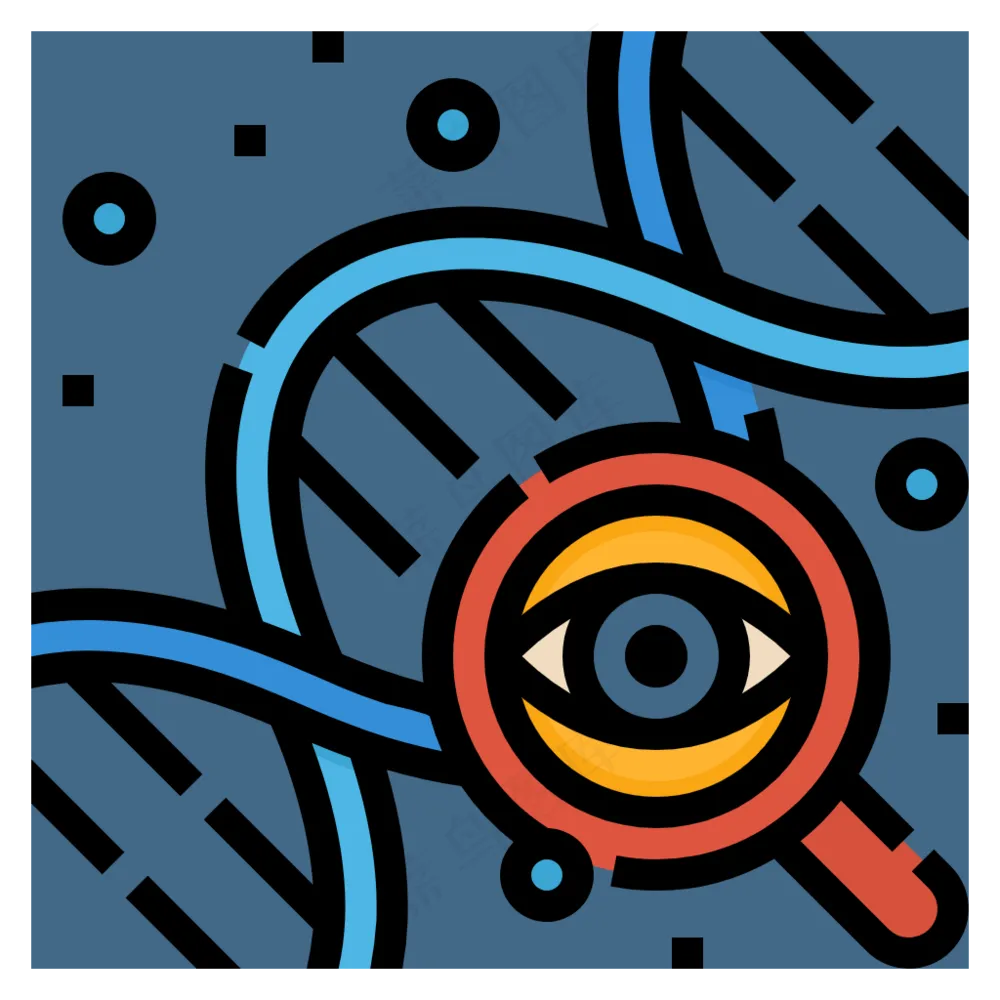 DNA 微生物 科学 放大镜 观察