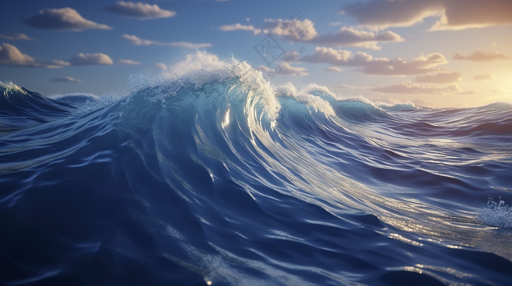 大海海啸浪花