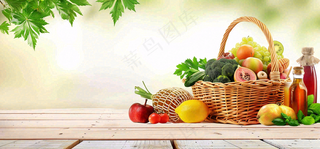 农林蔬果生鲜店水果店蔬菜店背景