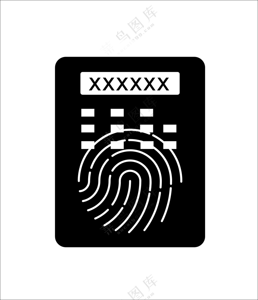 指纹密码锁图标