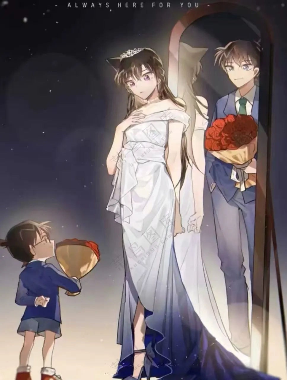 柯南 新一 小兰 柯南 新一 小兰