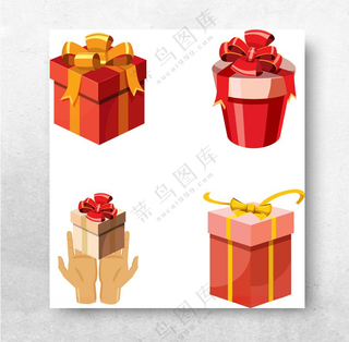 卡通礼盒丝带生日礼物