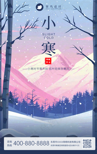 小寒手机海报