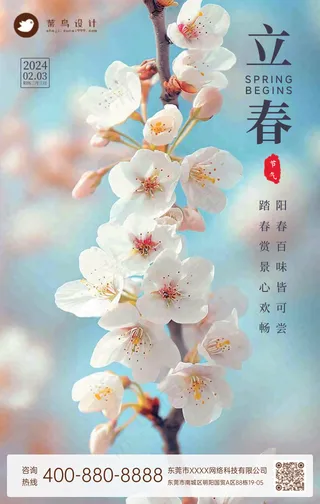 立春手机海报