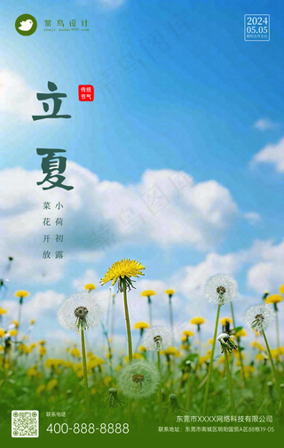 立夏手机海报