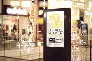 商场落地灯箱广告牌海报-189