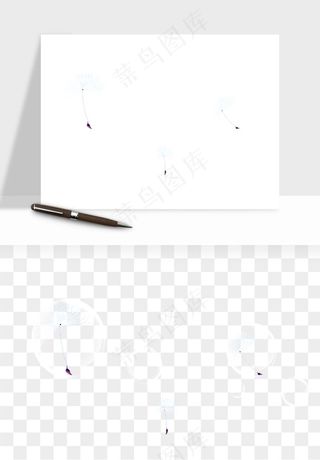 唯美蒲公英种子png免抠