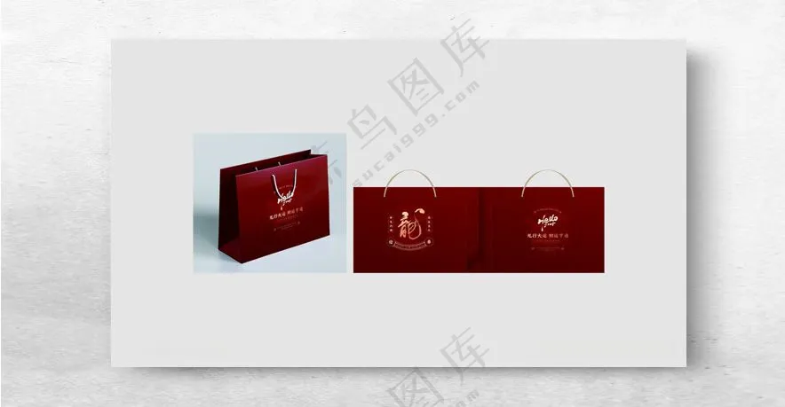 新年礼品袋年会手提袋广告设计
