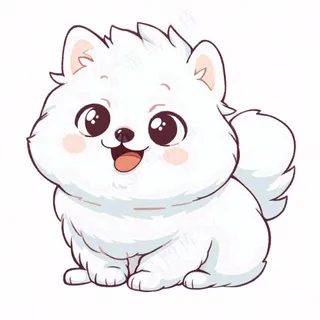 小狗宠物动物卡通插画免抠